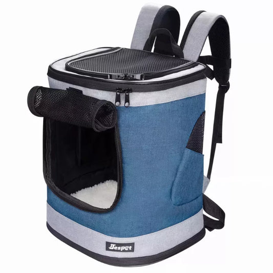 JESPET Pet Backpack Carrier for Small Dog, Puppy, Soft Carrier Backpack Ideal for Traveling Hiking, Walking and Outdoor Activities with Family